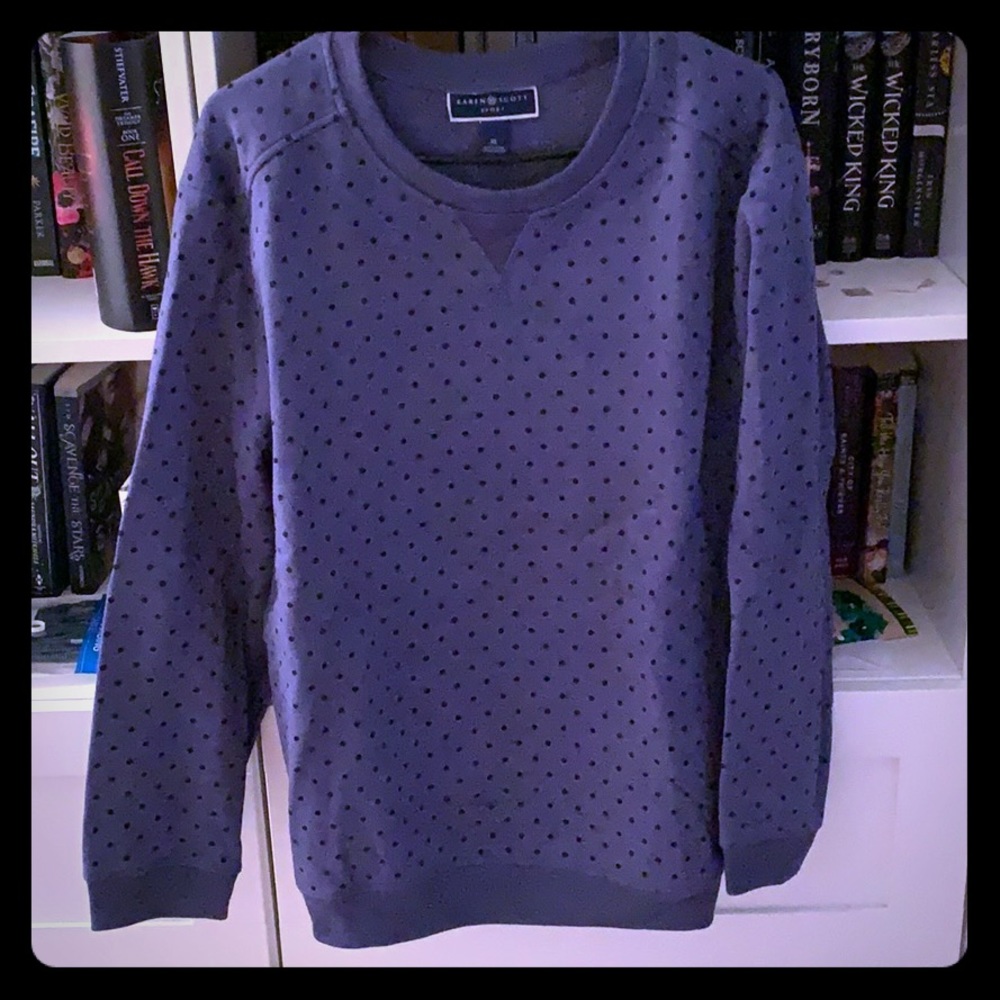 Karen Scott navy sweater lightly worn size XL